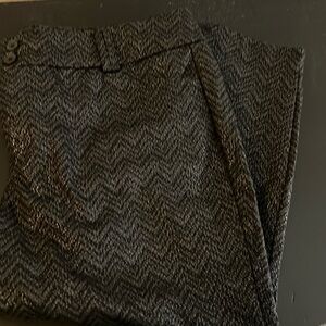 Torrid dress pants with chevron and sparkle pattern